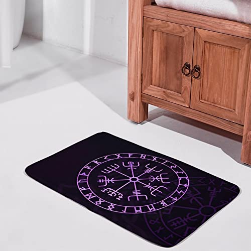Verschönern Sie Ihr Zuhause Mit 3D-gedruckten Wikinger-Fußmatten - Keltischer Kompass, Vegvisir, Nordische Runen - Perfekt Für Veranda Und Eingangsbereich ( Color : Style 31 , Size : 40*60cm ) von TS TAC-SKY