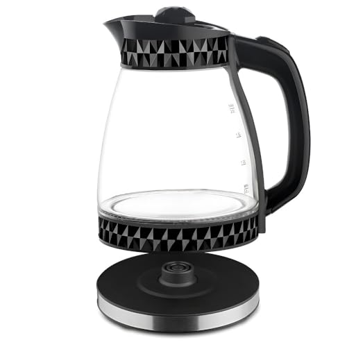 Wasserkocher Aus Transparentem Glas, 2 L, Automatischer Multifunktions-Wasserkocher Mit Großer Kapazität Und Überhitzungsschutz von TS TAC-SKY
