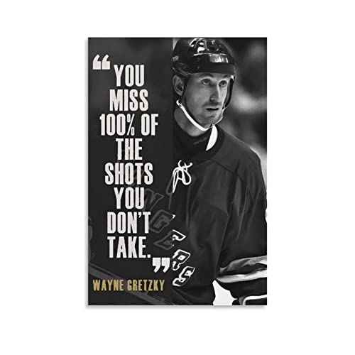 TSALF Kunstdruck Poster Kein Rahmen Wayne Gretzky Wayne Gretzky Poster Wohnzimmer Schlafzimmer Malerei Artwork 30x50cm von TSALF