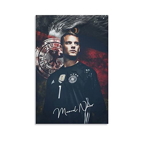 TSALF Leinwand Bilder Kein Rahmen Manuel Neuer Poster Dekoration Wohnzimmer Schlafzimmer Malerei 50x70cm von TSALF