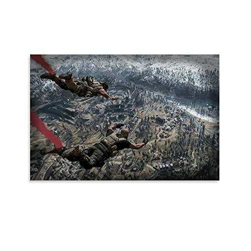 TSALF Leinwand Wandkunst Malerei Kein Rahmen Warzone Verdansk Disarray modernes Familienschlafzimmerdekor 60x90cm von TSALF