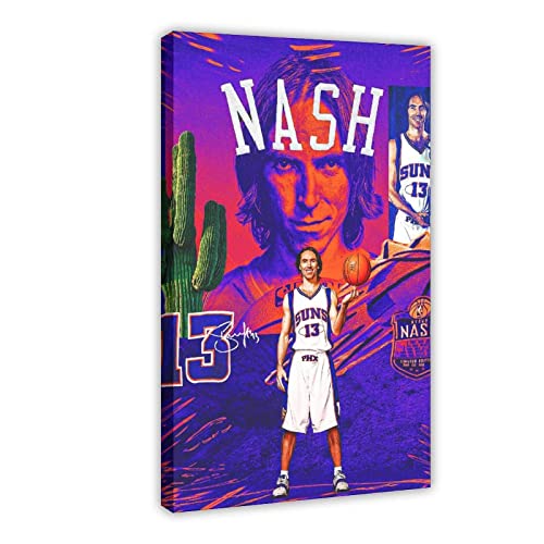 TSALF Poster Kunstdrucke Kein Rahmen Steve Nash Poster American Basketball Player 0 Wandkunst Gemälde Bild für Wohnzimmer Häuser 60x90cm von TSALF
