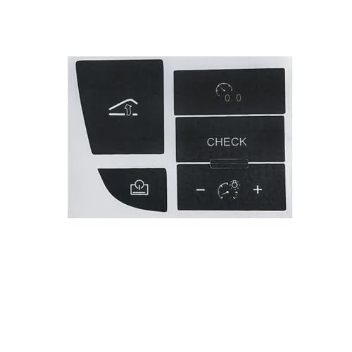 TSALON Kompatibel mit Audi A6 C6 Tastenaufkleber, Multimedia-Steuerung, Klima- und Temperaturregler, Innenraum-Ersatzteile, Auto-Innenraum-Aufkleber (Color : Cruise Control) von TSALON