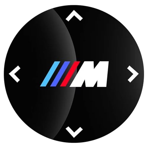 TSALON PC-Auto-Multimedia-Tastenabdeckung, Großer Knopfaufkleber, Kompatibel Mit BMW F30 F10 F11 E70 E71 F25 F01 F02 F26 F23 F45 G01 G30 G20 X3X4X5 G05 G11 (Color : 48mm) von TSALON