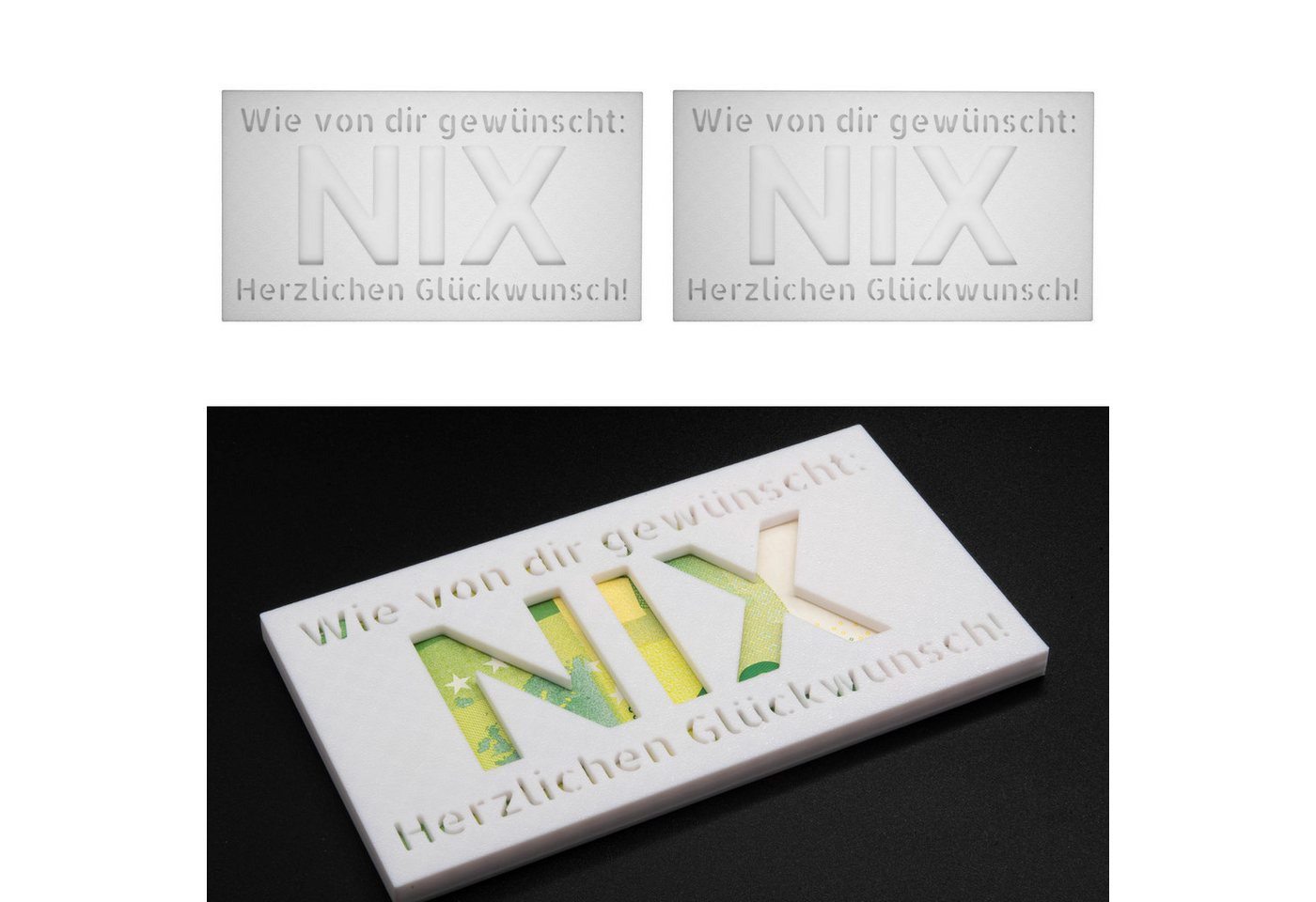 TSB Werk Geschenkbox 2x Geldgeschenk NIX Nichts Geschenkidee Geschenk, Geburtstag, Geldscheingeschenk TSB Werk Geschenkbox 2x Geldgeschenk NIX Nichts Geschenkidee Geschenk, Geburtstag, Geldscheingeschenk von TSB Werk