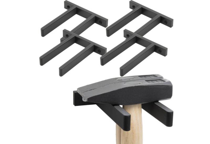 TSB Werk Hammer Hammer Wandhalterung Werkzeugwand Halter (4-St), Hammerhalter, Werkzeughalter, Halterung von TSB Werk