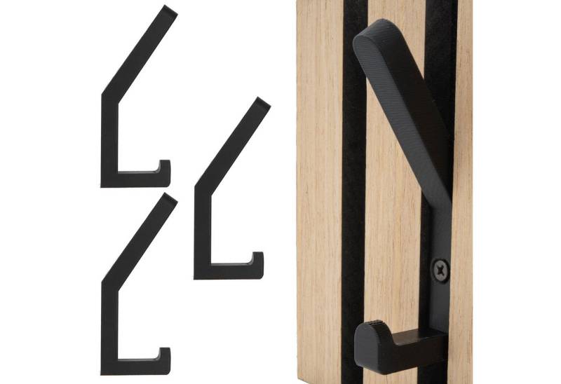 TSB Werk Kleiderhaken Kleiderhaken Garderobenhaken Akustik Paneele, (3-St), Akustikpaneele, Akustikpanele, Haken von TSB Werk