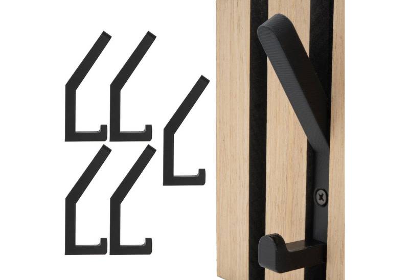 TSB Werk Kleiderhaken Kleiderhaken Garderobenhaken Akustik Paneele, (5-St), Akustikpaneele, Akustikpanele, Haken von TSB Werk