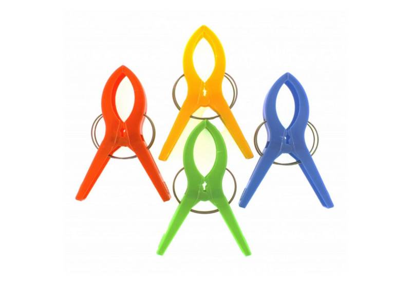 TSB Werk Strandtuch 4x Handtuchklammer XXL Wäscheklammer Strandtuch, Badetuch, Handtuch, Clips, Klammern von TSB Werk