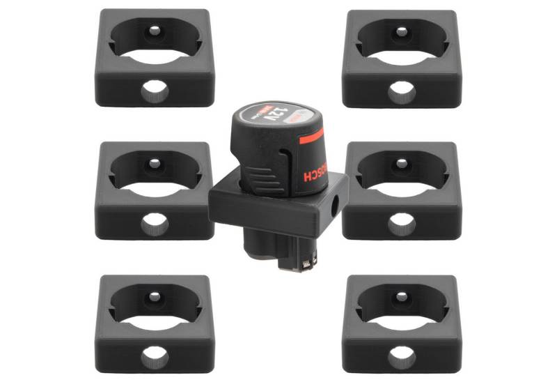 TSB Werk Werkzeughalter Akku Halter für Bosch 12V Halterung Akku Akku 12V, 6-tlg., Wandhalter, Wandhalterung, Bosch von TSB Werk