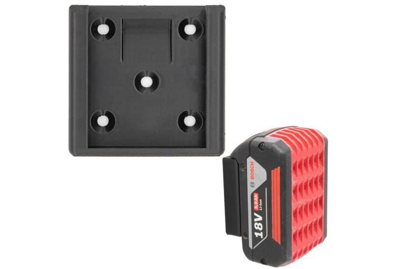 TSB Werk Werkzeughalter Akku Halter für Bosch 18V Halterung Bosch Akkus, 1-tlg., Akku, Wandhalter, Wandhalterung von TSB Werk