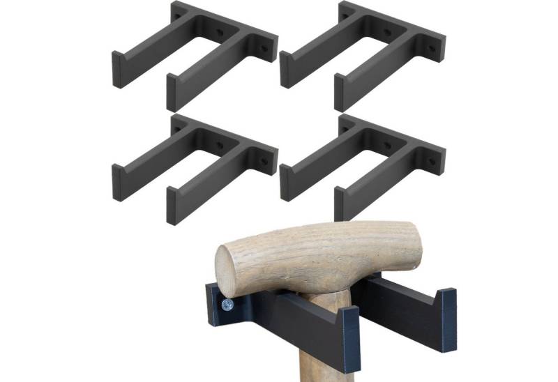 TSB Werk Werkzeughalter Wandhalter Gartengeräte Schaufel Spaten Hake, 4-tlg., Gerätehalter, Halterung, Universal TSB Werk Werkzeughalter Wandhalter Gartengeräte Schaufel Spaten Hake, 4-tlg., Gerätehalter, Halterung, Universal von TSB Werk