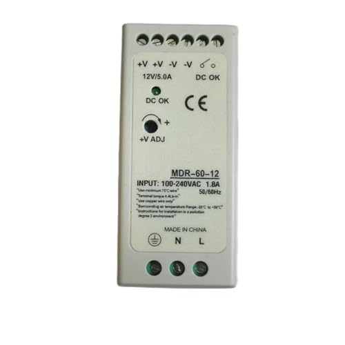 MDR-60-5 MDR-60-12 MDR-60-24 MDR-60-48 5 V 12 V 24 V 48 V 1,25 A 2,5 A 5 A 10 A 60 W Schienennetzteil(48V) von TSCFHGQI