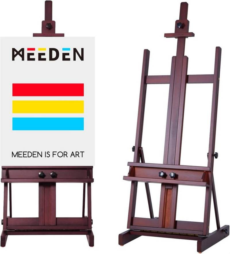 TSE Atelierstaffelei MEEDEN DW01-HT Staffelei für Kunstmalere Buchenholz Studio-Staffelei von TSE