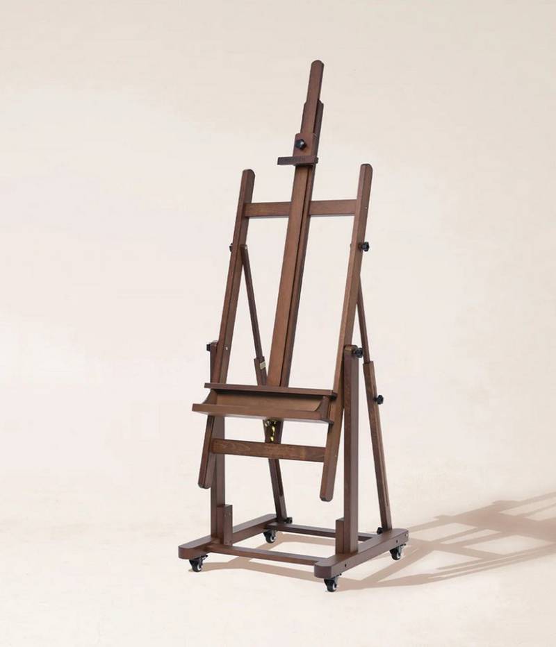 TSE Atelierstaffelei MEEDEN ES-6018 Professionelle Tischstaffelei Buchenholz mit Stauraum von TSE