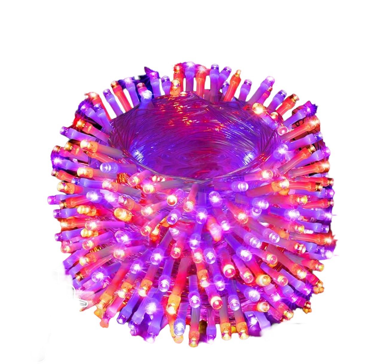 TSE Lichterkette 24M OLLNY 240 LED Lichterkette Lila Orange Weihnachten Party von TSE