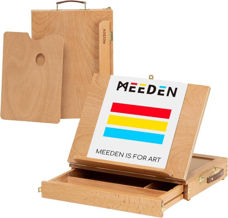 TSE Tischstaffelei Meeden XHC-1A Tisch-Skizzenbox aus Buchenholz Skizzierbrett von TSE