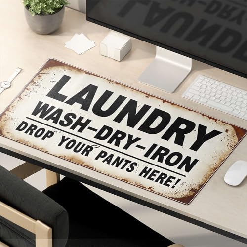 TSGB Mauspad Arbeit Funny Laundry Humor: Drop Your Pants Here! Mauspad Schreibtischunterlagen Großes Mauspad von TSGB