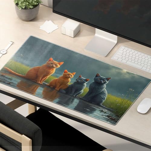 The Mouse Pad Funny Four Cats In The Rainy Field Mouse Pad Computer Mat For Desk Gaming Mousepad The Mouse Pad Funny Four Cats In The Rainy Field Mouse Pad Computer Mat For Desk Gaming Mousepad von TSGB