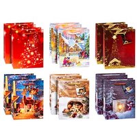 12 TSI Geschenktüten Weihnachten Serie 10 Motiv sortiert 18,0 x 23,0 cm von TSI