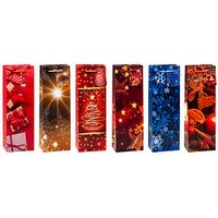 12 TSI Geschenktüten für Flaschen Weihnachten Serie 8 Motiv sortiert 12,0 x 36,0 cm von TSI