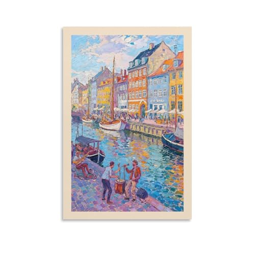 TSIDDKA Copenhagen Dänemark Nyhavn Street Performance Öl Wohnzimmer Schlafzimmer Dekor Moderne ästhetische Wandkunst Poster Geschenk für Freunde Ungerahmter Stil 20 x 30 cm TSIDDKA Copenhagen Dänemark Nyhavn Street Performance Öl Wohnzimmer Schlafzimmer Dekor Moderne ästhetische Wandkunst Poster Geschenk für Freunde Ungerahmter Stil 20 x 30 cm von TSIDDKA