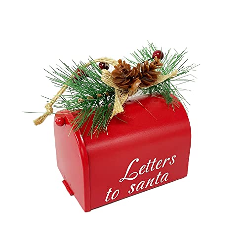 TSJ Mini Briefkasten Weihnachtsbaumschmuck Buchstaben zum Weihnachtsmann, zum Aufhängen, Ornamente, Urlaubsdekoration von TSJ