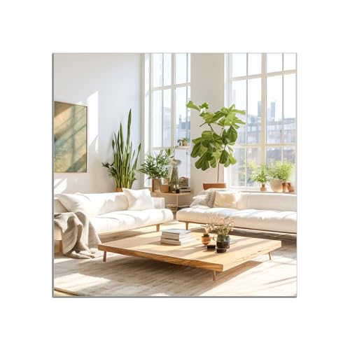 TSKDKIT Wandspiegel Selbstklebender Glasspiegel 40 x 40cm HD Dekorative Wandspiegel Rahmenlos Spiegel Groß für Gäste WC, Badzimmer, Ankleidezimmer, Wohnzimmer etc TSKDKIT Wandspiegel Selbstklebender Glasspiegel 40 x 40cm HD Dekorative Wandspiegel Rahmenlos Spiegel Groß für Gäste WC, Badzimmer, Ankleidezimmer, Wohnzimmer etc von TSKDKIT