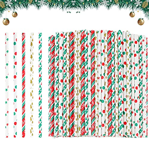 150 Stück Weihnachtspapier Strohhalme Biologisch abbaubar recycelbar Trinkhalme Weihnachtsbaum Rot Grün Muster Saft Cocktail Strohhalme für Geburtstag Hochzeit Weihnachtsfeier Zubehör 150 Stück Weihnachtspapier Strohhalme Biologisch abbaubar recycelbar Trinkhalme Weihnachtsbaum Rot Grün Muster Saft Cocktail Strohhalme für Geburtstag Hochzeit Weihnachtsfeier Zubehör von TSLBW