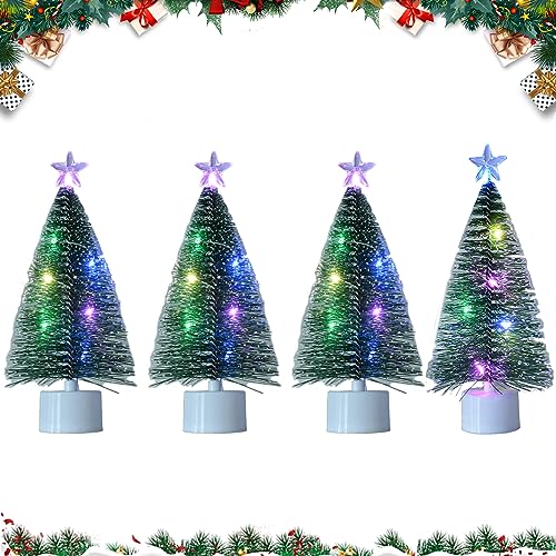 4 Stück Mini Weihnachtsbaum mit Licht 17cm Tisch Mini Weihnachtsbaum Bunte Lichter Künstlicher Desktop Tannenbaum mit Licht Mini Weihnachtsbaum mit LED Leuchten für DIY Xmas Hom Tischdekoration 4 Stück Mini Weihnachtsbaum mit Licht 17cm Tisch Mini Weihnachtsbaum Bunte Lichter Künstlicher Desktop Tannenbaum mit Licht Mini Weihnachtsbaum mit LED Leuchten für DIY Xmas Hom Tischdekoration von TSLBW