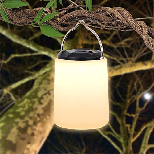 LED Campinglampe USB Wiederaufladbare Campinglicht Tragbares Zeltlicht 3 Lichtmodi LED Nachtlicht Wasserdichte Campingleuchte Mini Hängen Campinglampe für Heim Outdoor Wandern Angeln Notfall (Oval) von TSLBW
