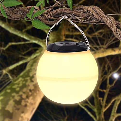 LED Campinglampe USB Wiederaufladbare Campinglicht Tragbares Zeltlicht 3 Lichtmodi LED Nachtlicht Wasserdichte Campingleuchte Mini Hängen Campinglampe für Heim Outdoor Wandern Angeln Notfall (Runde) von TSLBW