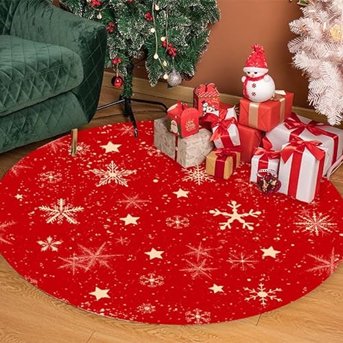 TSLBW Weihnachten Home Tür Fußmatten, Weihnachtsteppich Matten Willkommen Dekorative, für Schlafzimmer, Flur Wohnzimmer Boden, Küche Badezimmer Teppich (60 * 60cm) von TSLBW