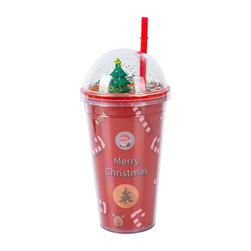 Weihnachts Wasserflasche Schneemann Weihnachtsbaum 3D-Muster Glitzernder Doppelwandiger Becher mit Strohhalm und Deckel wiederverwendbarer BPA-freier Trinkbecher für Weihnachtsfeier Geschenke 450 ml A Weihnachts Wasserflasche Schneemann Weihnachtsbaum 3D-Muster Glitzernder Doppelwandiger Becher mit Strohhalm und Deckel wiederverwendbarer BPA-freier Trinkbecher für Weihnachtsfeier Geschenke 450 ml A von TSLBW