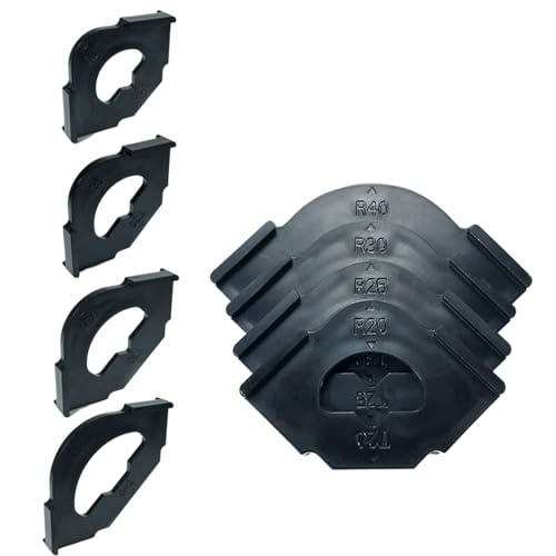 4 Stück Fräs-Vorlagen Positionierer Locator für Holzbearbeitung mit R20-R40 Schnelle Positionierung Abgerundete Ecken Radius Jigs 4 Stück Fräs-Vorlagen Positionierer Locator für Holzbearbeitung mit R20-R40 Schnelle Positionierung Abgerundete Ecken Radius Jigs von TSMORY