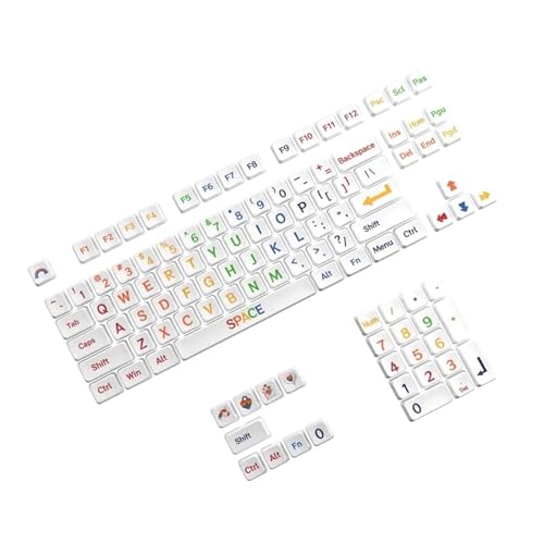 Regenbogen Farbschriften Schlüsselkaps 113 Taste XDA Height Keycap Set Für Mechanische Keyboard Switches Verbessert Die Tippen Regenbogen Farbschriften Schlüsselkaps 113 Taste XDA Height Keycap Set Für Mechanische Keyboard Switches Verbessert Die Tippen von TSMORY