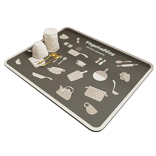 Saugfähige Kaffeeschale, schnell trocknende Matte, bedruckt, Abtropfmatte für Tisch, Badezimmer, Küche, Abtropfpads Saugfähige Kaffeeschale, schnell trocknende Matte, bedruckt, Abtropfmatte für Tisch, Badezimmer, Küche, Abtropfpads von TSMORY