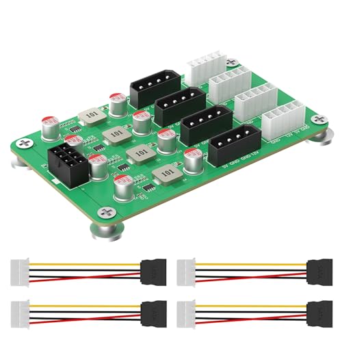 TSMORY ATXS 6 8Pin Bis 8 Wege Spannungsausschreibung 5V 12V Break Out Board Adapter Für Computeradapteranforderungen von TSMORY