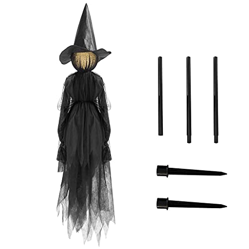 TSMORY Halloween-Dekorationen für den Außenbereich, groß, beleuchtet, Hände halten, schreiende Hexen von TSMORY