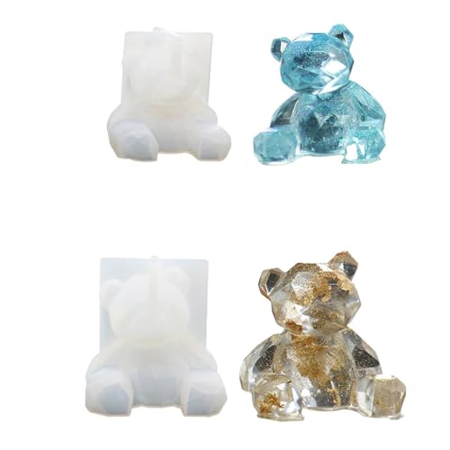 TSMORY Handgefertigte Produkte Kleiner Bär Geometrie Silikonform duftende Gips-Ornamente Tropfenform für Dekoration TSMORY Handgefertigte Produkte Kleiner Bär Geometrie Silikonform duftende Gips-Ornamente Tropfenform für Dekoration von TSMORY