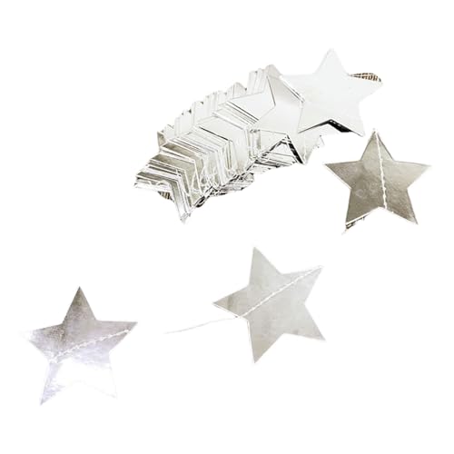 TSMORY Mehrzweck-Glitzerstern-Papiergirlanden, Streame-Mode-Accessoire für Partyzubehör, Hochzeit, Weihnachtsdekoration von TSMORY