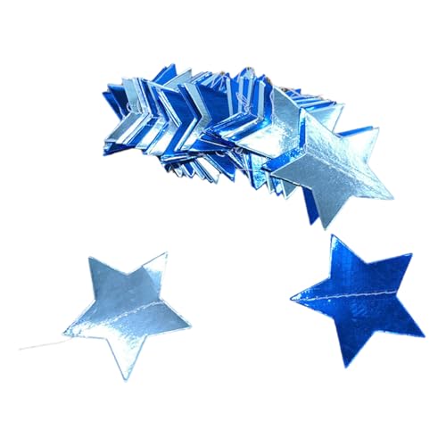 TSMORY Mehrzweck-Glitzerstern-Papiergirlanden, Streame-Mode-Accessoire für Partyzubehör, Hochzeit, Weihnachtsdekoration von TSMORY