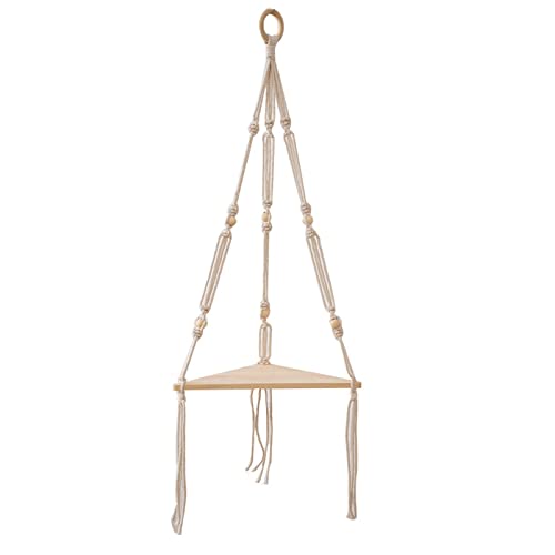TSMORY Schwebende Regale, Holzständer, Eckregal, Schlafsaal, Schlafzimmer, Zuhause, Wandbehang, Dekoration, Dreiecksregal, Präsentationsständer von TSMORY
