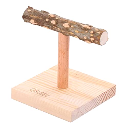 Vogelsitzstange aus Naturholz, für Papageien, stehend, mit Sockel, für Haustiere, Vögel, Tischplatte, Kuscheln Vogelsitzstange aus Naturholz, für Papageien, stehend, mit Sockel, für Haustiere, Vögel, Tischplatte, Kuscheln von TSMORY