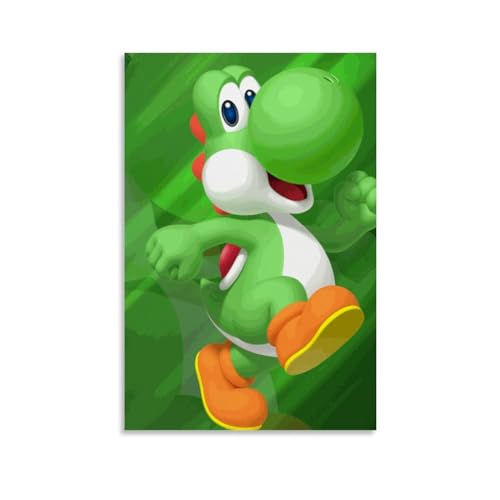 TSNKNP Anime Yoshi Poster Dekorative Malerei Leinwand Wandkunst Wohnzimmer Poster Schlafzimmer Malerei,Wandkunst Bilddruck Moderne Familienzimmer Dekor 08x12inch(20x30cm) von TSNKNP