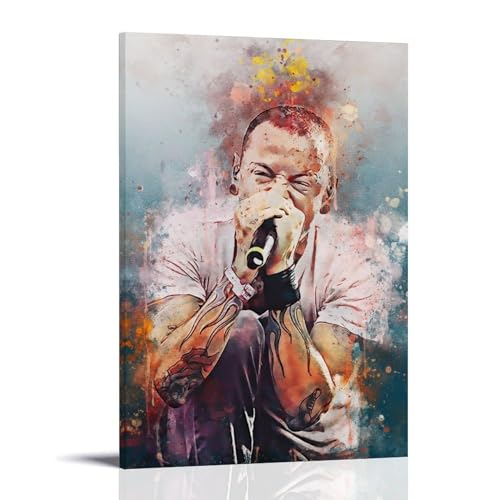 TSNKNP Chester Bennington Poster Dekorative Malerei Leinwand Wandkunst Wohnzimmer Poster Schlafzimmer Malerei,Wandkunst Bilddruck Moderne Familienzimmer Dekor 08x12inch(20x30cm) von TSNKNP