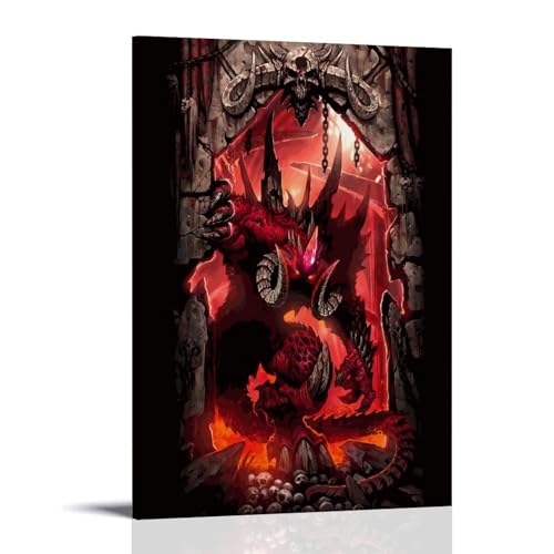 TSNKNP Diablo Archives Poster Dekorative Malerei Leinwand Wandkunst Wohnzimmer Poster Schlafzimmer Malerei,Wandkunst Bilddruck Moderne Familienzimmer Dekor 20x30inch(50x75cm) von TSNKNP