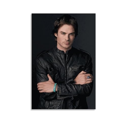 TSNKNP Ian Somerhalder Poster Dekorative Malerei Leinwand Wandkunst Wohnzimmer Poster Schlafzimmer Malerei,Wandkunst Bilddruck Moderne Familienzimmer Dekor 12x18inch(30x45cm) von TSNKNP