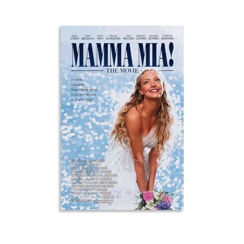 TSNKNP Mamma Mia! Poster Dekorative Malerei Leinwand Wandkunst Wohnzimmer Poster Schlafzimmer Malerei,Wandkunst Bilddruck Moderne Familienzimmer Dekor 12x18inch(30x45cm) von TSNKNP
