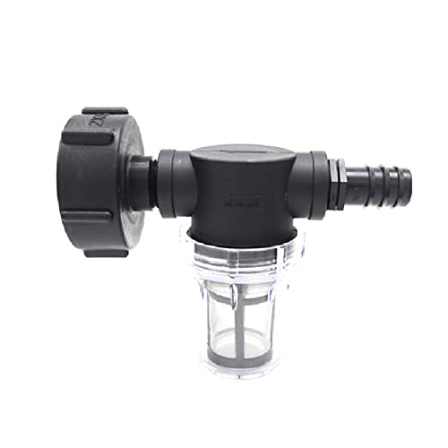 IBC Tankadapter IBC Tonnen Eimer Ventil Anschluss Adapter, IBC Tonnen Fass Verbindung IBC Tankschlauch Adapter Zubehör Mit Filter, 1000l Wassertank Zubehör Für IBC Regenwassertank Anschluss (25mm) von TSQZE